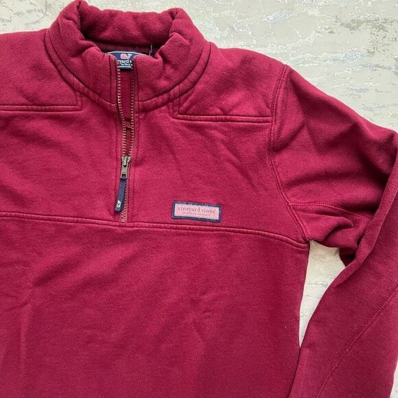 Vineyard Vines Collegiate 1/4 zip shep shirt pullover boys XL 18 - Picture 3 of 10